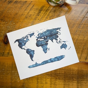 The Dent Map Print - Ein ChesedCo Aquarell Giclée-Kunstdruck
