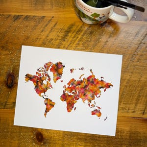 The Terry Map Print - Ein ChesedCo Aquarell Giclée-Kunstdruck