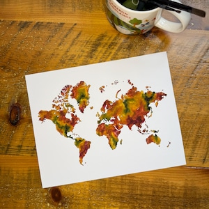 The Monteith Map Print - Ein ChesedCo Aquarell Giclée-Kunstdruck