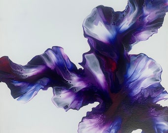 Abstract Purple floral
