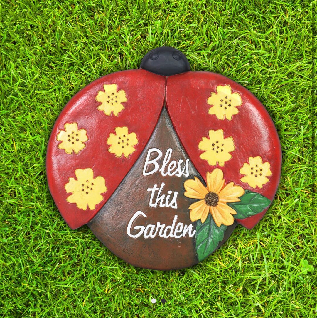 New Red Ladybug Stepping Stone Etsy