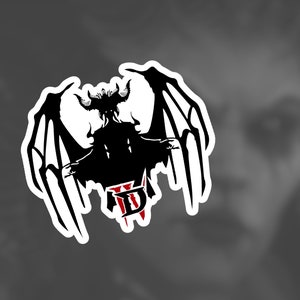 Diablo IV Lilith Waterproof Sticker PC Laptop Phone Notebook Water Bottle Gamer Gift Decoration