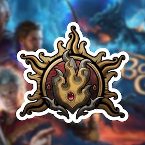 Baldurs Gate 3 Sorcerer Class Waterproof Sticker PC Laptop Phone Notebook Gamer Gift Decoration