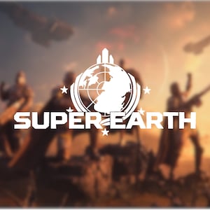 Helldivers 2 Super Earth Decal - PC Sticker - Gamer Gift - Car Decal - Bumper Sticker - Laptop Sticker