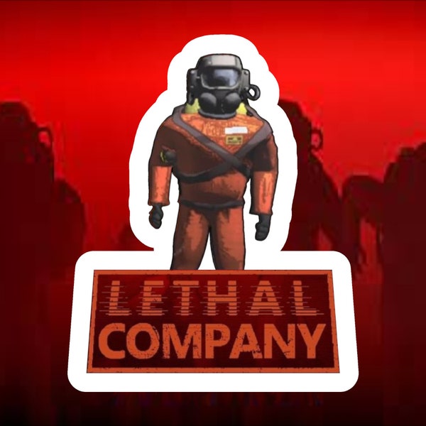 Lethal Company Sticker étanche PC portable téléphone portable Gamer cadeau décoration