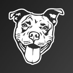 Pitbull Decal, Dog Decal, Dog Sticker, Car Decal, Car Sticker, Bumper Sticker, Laptop, Tumbler, Window, Fridge, Vinyl.