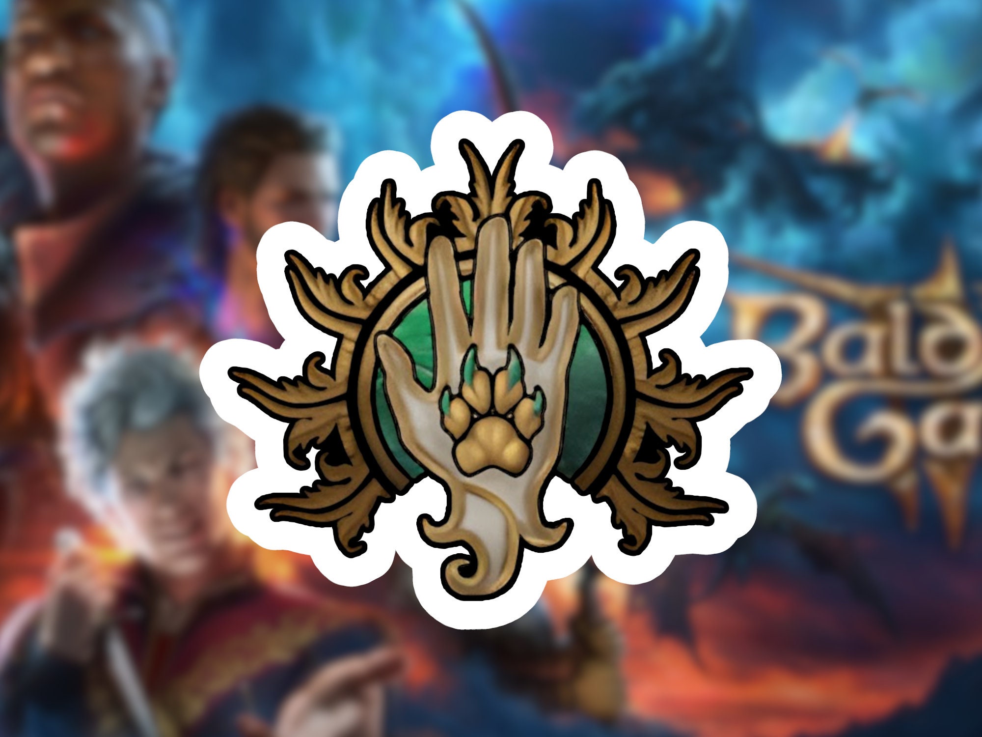 Baldurs Gate 3 Ranger Class Waterproof Sticker PC Laptop Phone Notebook Gamer Gift Decoration