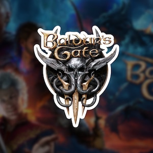 Baldurs Gate 3 Waterproof Sticker PC Laptop Phone Notebook Gamer Gift Decoration
