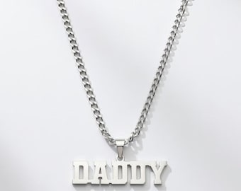 Cadena y colgante de acero inoxidable Jock tribe de Daddy (50 cm)
