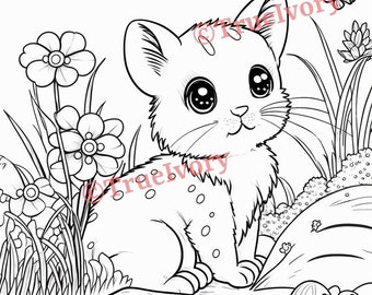 4 Childrens Animal Coloring Pages