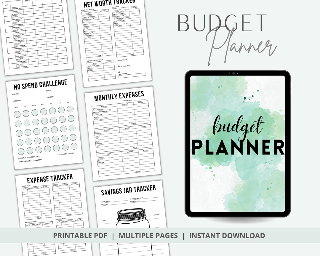 Printable Budget Planner I Budget and Financial Planner I Budget ...