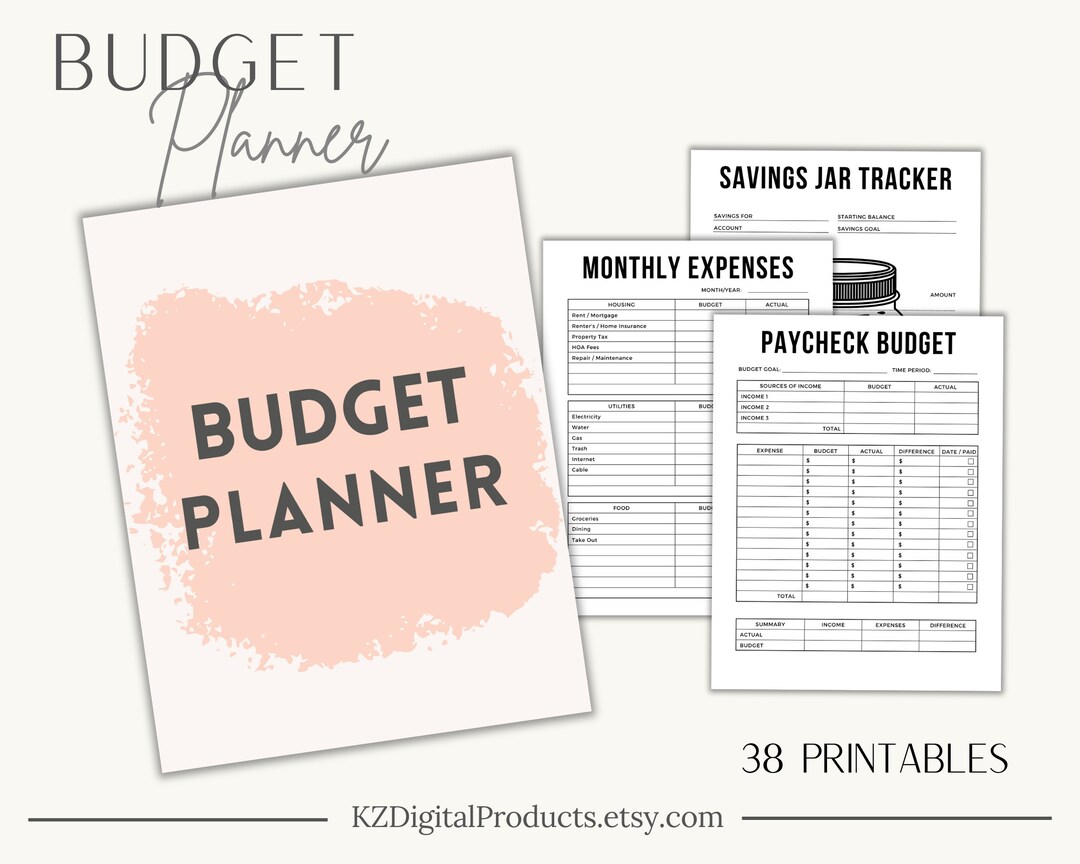 Printable Budget Planner I Budget and Financial Planner I Budget ...