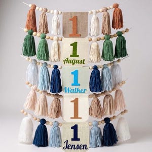 Personalized Boho First Birthday High Chair Banner: Rustic Cake Smash Photo Prop