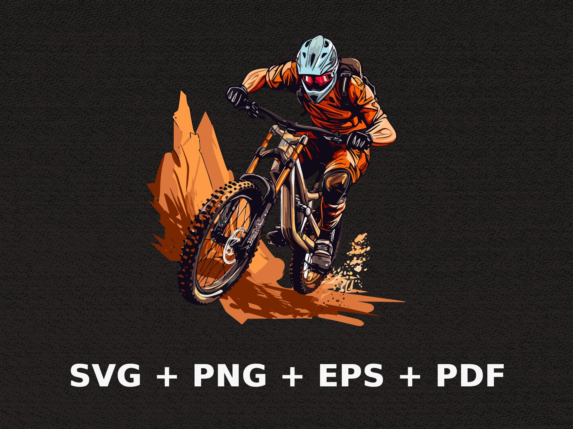 Mountain Bike SVG Png Eps, Commercial Use Clipart Vector Graphics for ...