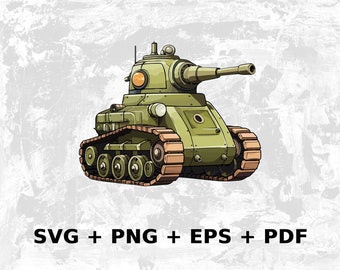 Tank SVG Png Eps, Commercial use Clipart Vector Graphics for Wall Art, Tshirts, Sublimation, Print on Demand