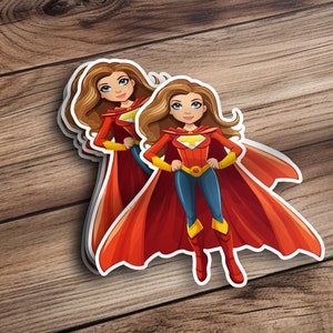 Cartoon Super Woman Hero SVG Png Eps, uso comercial Gráficos vetoriais de clipart para arte de parede, camisetas, sublimação, impressão sob demanda