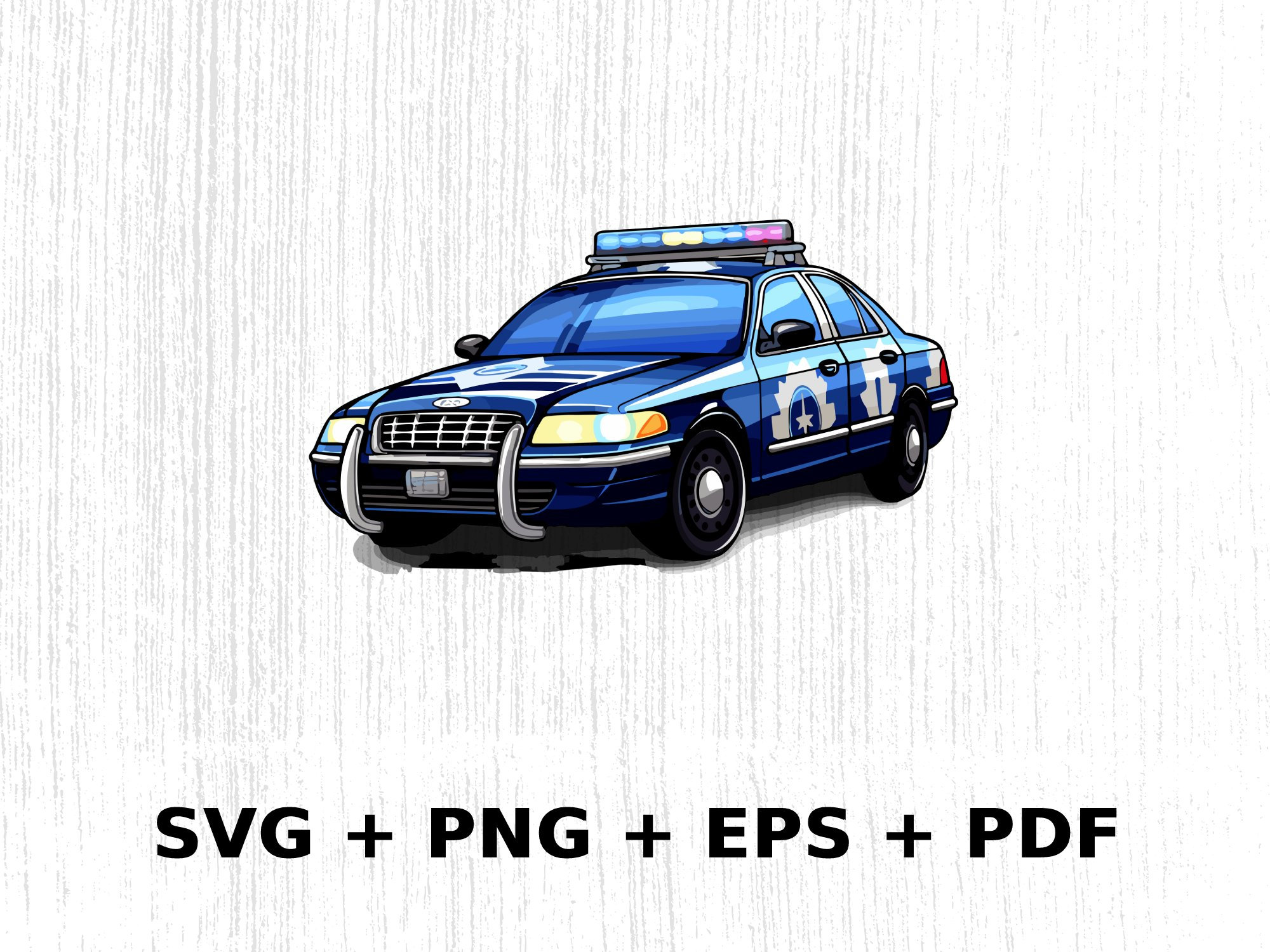 Using Police Car For Cover Cartoon Police Car SVG Png Eps, Commercial Use Clipart Vector Graphics ...