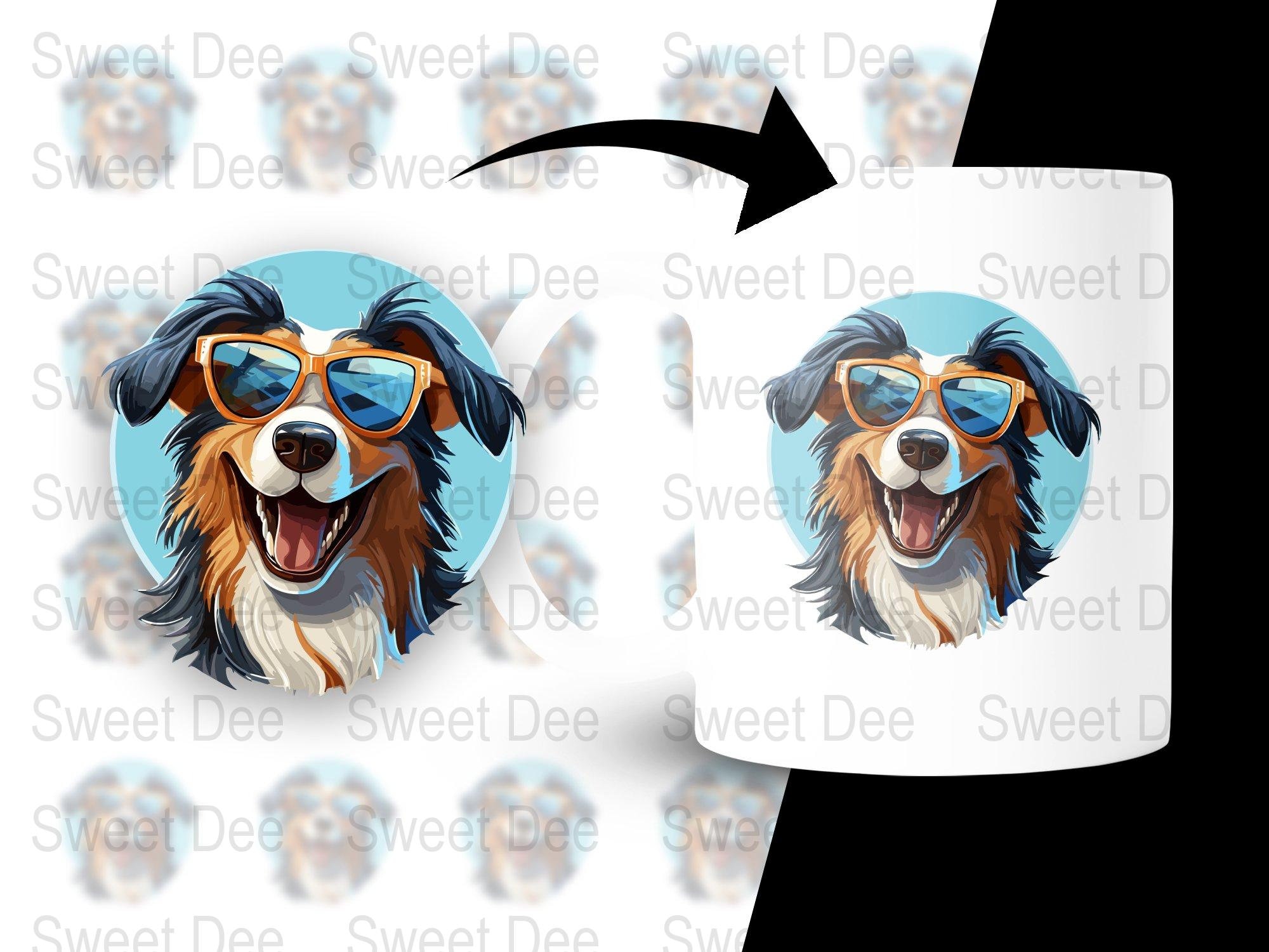 Cartoon Dog Sunglasses Svg Png Eps, Commercial Use Clipart Vector ...