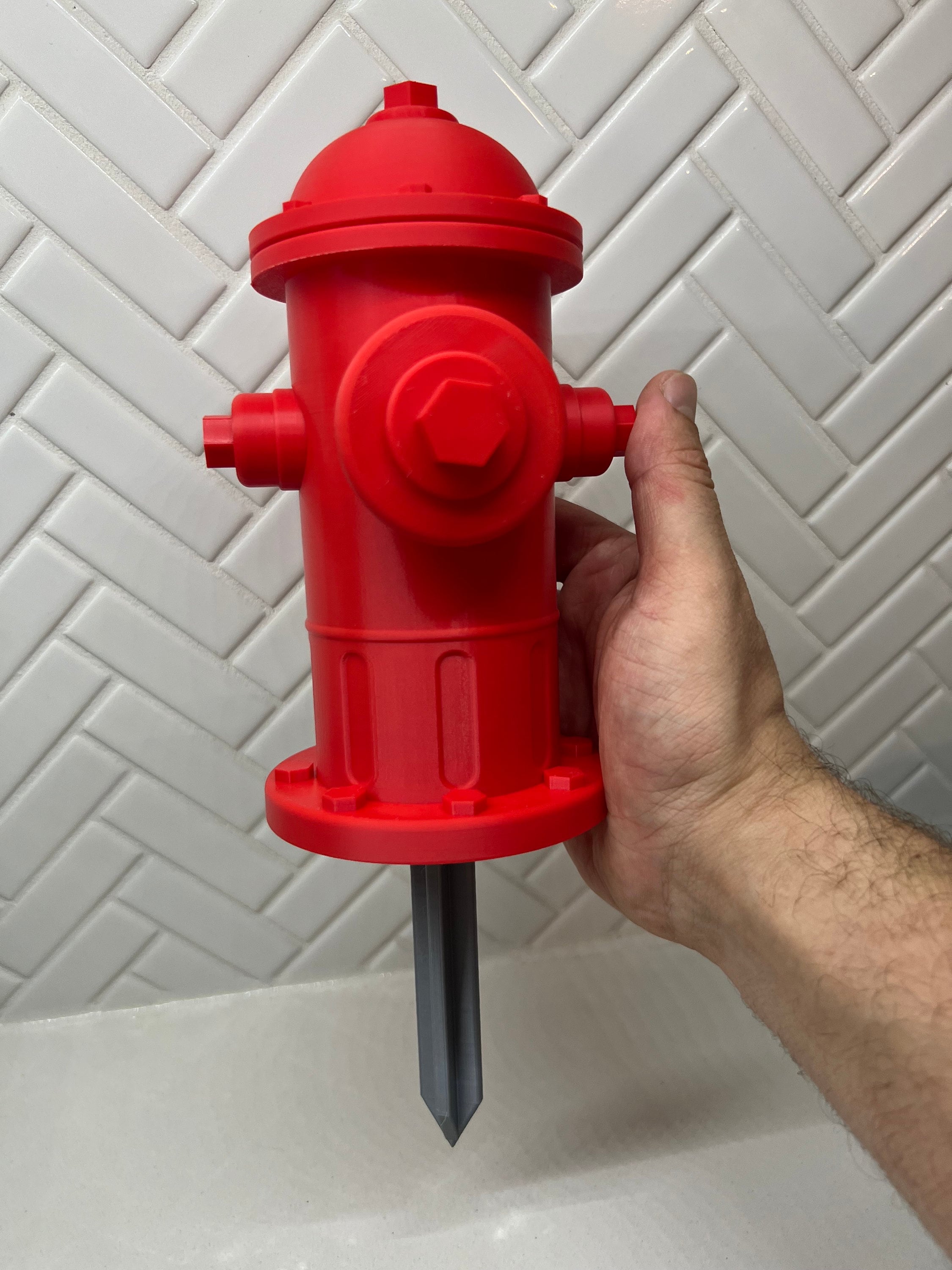 Dog Fire Hydrant Pee Post Lawn Decor Puppy Potty Training Fire Fighters