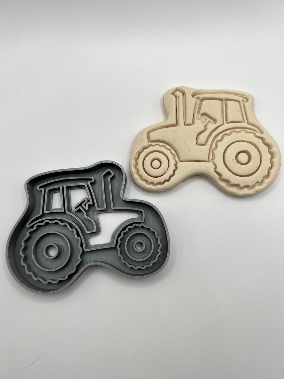 Farm Tractor Cookie Cutter Cookie Dough, Clay, Fondant, Leather