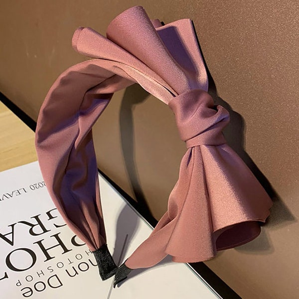 Silk Satin Bow Knot Headband