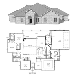 Floor Plan PDF - 4 Bdrm / 4 Bath - House Plan Home Designed Custom House Plan Blueprints - Plan #2301