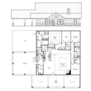 House Plans CAD Files - 3 Bdrm / 2 1/2 Bath - House Plan Home Designed Custom House Plan Blueprints - Plan #2506