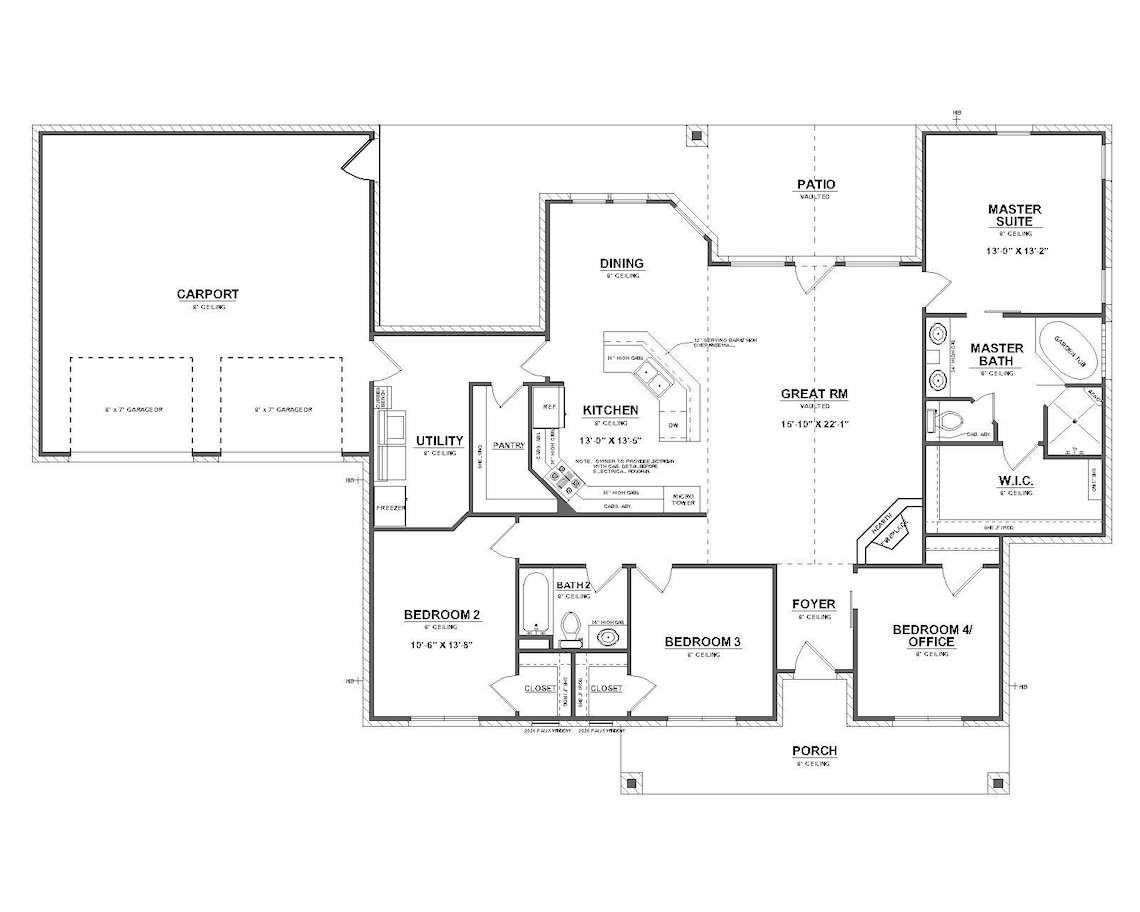 4 Bedroom House Plans: Custom Home Design W/ Blueprints (CAD File) - Etsy
