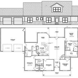 House Plans CAD File&#39;s - 4 Bdrm / 2 Bath - House Plan Home Designed Custom House Plan Blueprints - Plan #2507