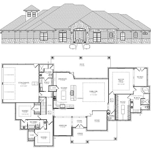 PDF Grundriss: 3 Schlafzimmer (Plan #2302)