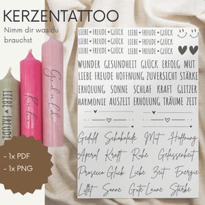 Take what you need - candle tattoos