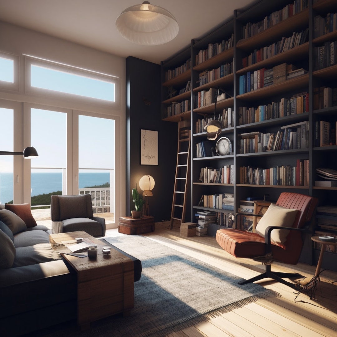 Beach House Zoom Virtual Background Digital Download Professional