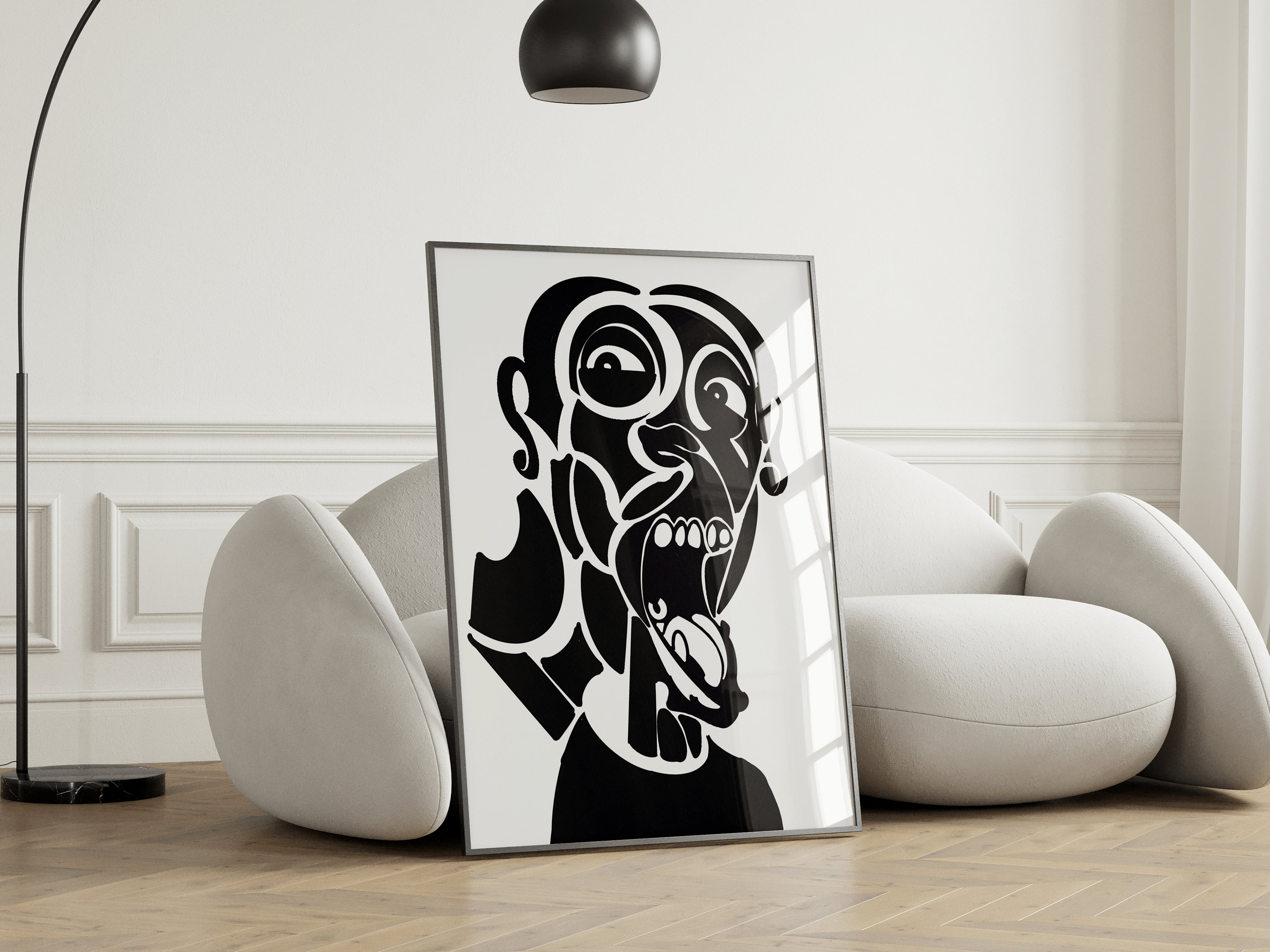 Fragmented Fear - Abstract Printable Artwork - Etsy