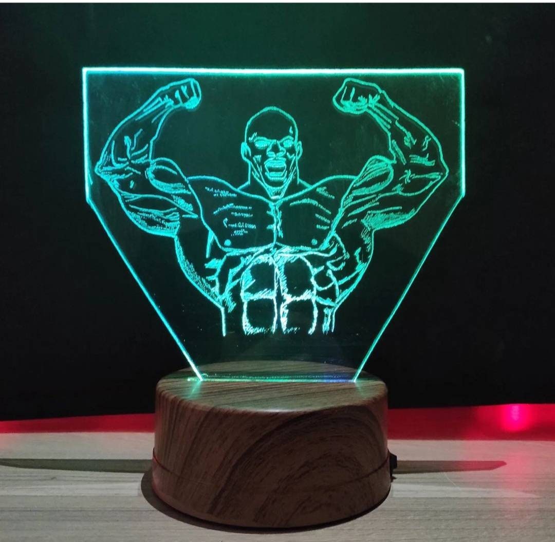 Handmade Glass Table Lamp Ronnie Coleman Etsy