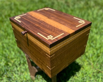 Solid Figured Walnut Large Humidor