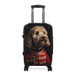 Koffer rolkoffer handbagage met wielen harde koffer Golden Doodle voor hondenliefhebbers Sir Doodle