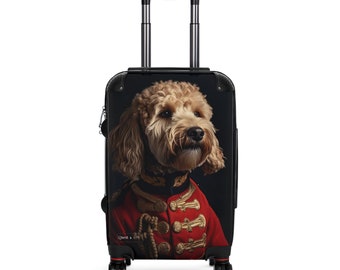 Koffer rolkoffer handbagage met wielen harde koffer Golden Doodle voor hondenliefhebbers Sir Doodle