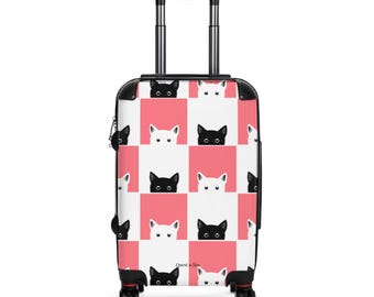 Gepersonaliseerde reiskoffer voor de kattenliefhebber
