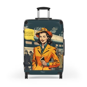 No Need To Check The Tag Suitcase, Carry On, Suitcase Comes In 3 Sizes, Carry On 22 in, M 27 in, L 31 in, 360 Degree Swivel Wheels image 10