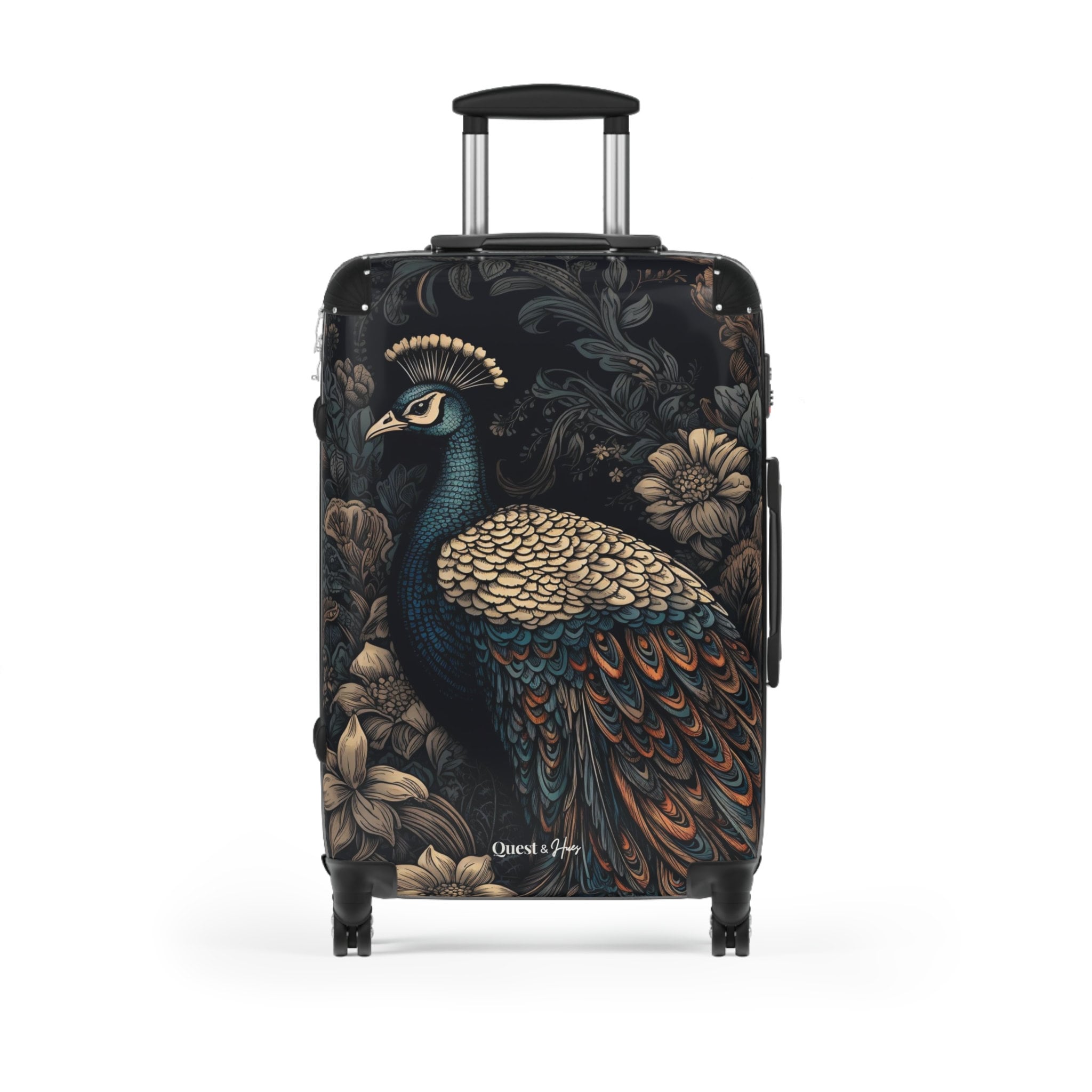 Peacock Lover Suitcase, Vacation Suitcase