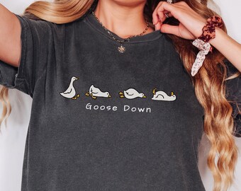 Goose Down Silly Goose TShirt  Comfort Colors® Women's Boxy Tee