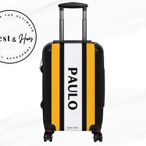 Gepersonaliseerde rolkoffer Op maat gemaakt met naam Verkrijgbaar in 3 maten, handbagage: 22 inch, M 27 inch, L 31 inch, 360 D zwenkwielen
