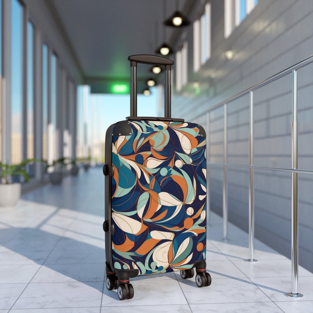 Rolling Suitcase Carry on With Wheels Rolling Luggage Cabin Etsy