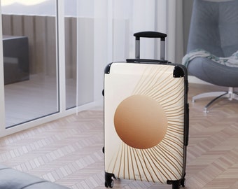 Golden Sun Koffer, erhältlich in 3 Größen, Handtragen 22 Zoll, M 27 Zoll, L 31 Zoll, 360 Grad drehbar