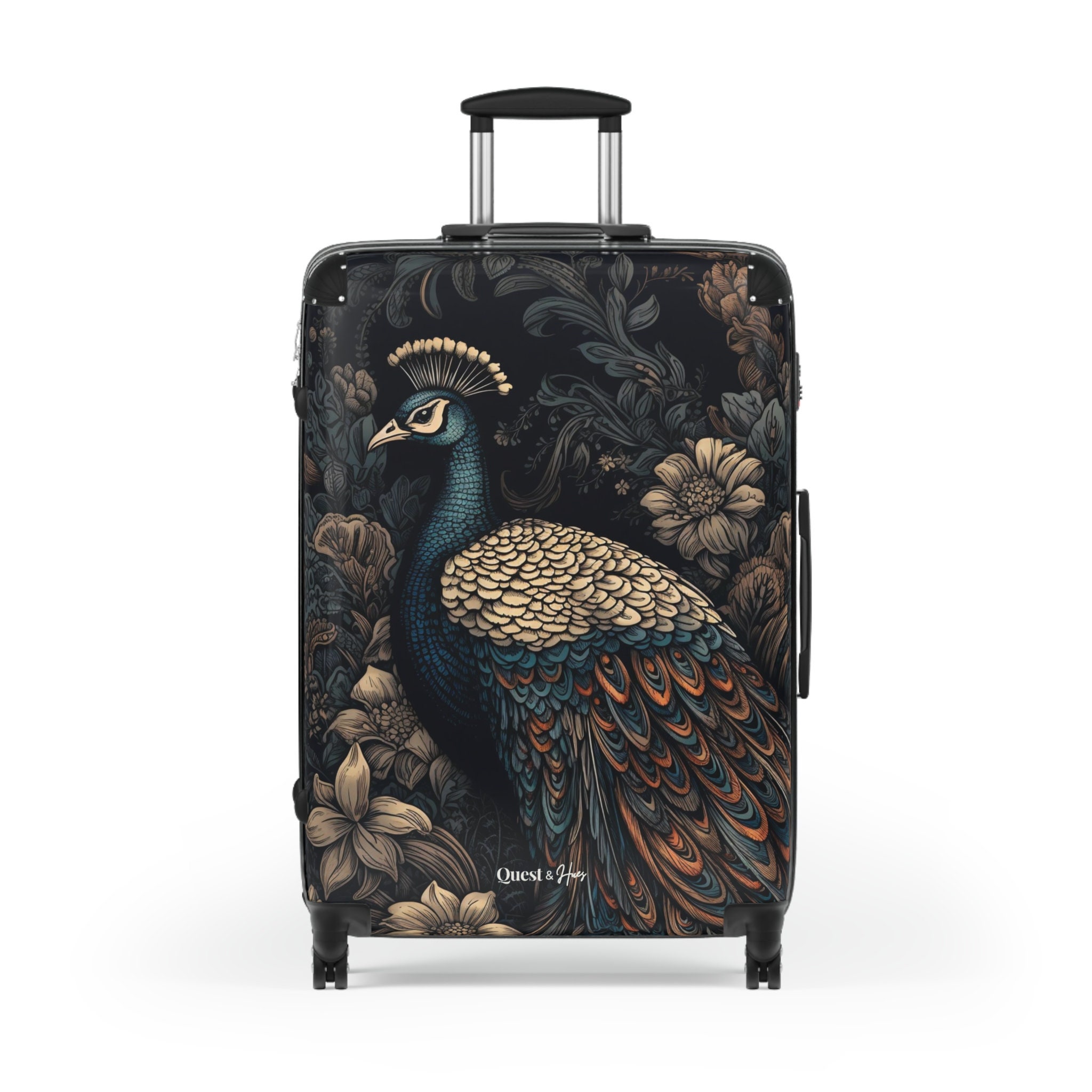 Peacock Lover Suitcase, Vacation Suitcase