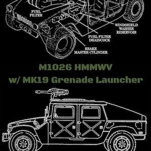 Militärfahrzeug Druck - HMMWV (HUMMEE, Hummer)