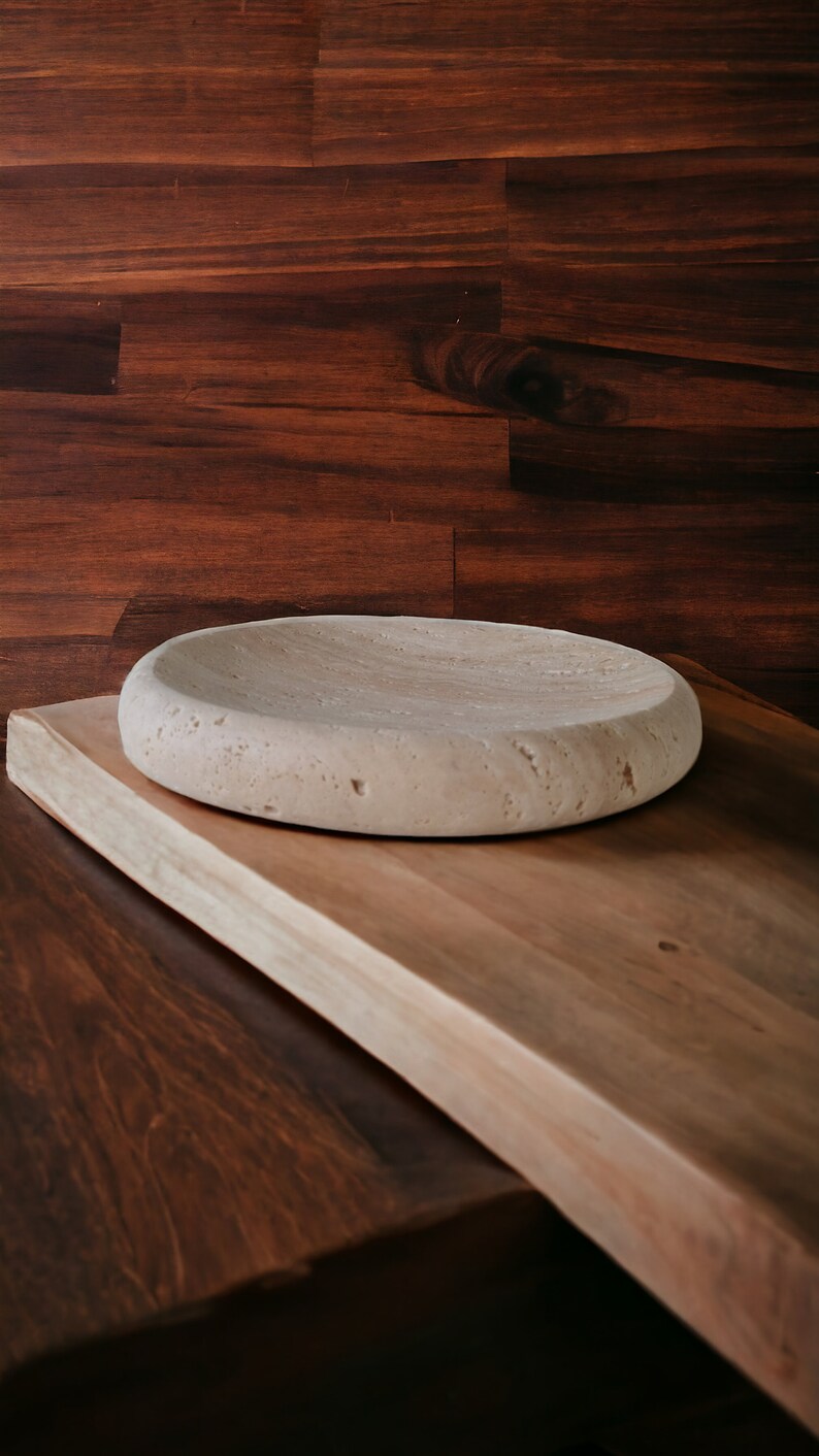 DECOMARBLETR Travertine Catchall Serving Platter - Thumbnail 5