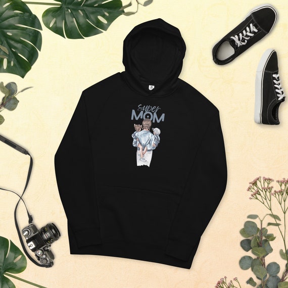 Super Mom Kangaroo Pocket Hoodie Etsy UK