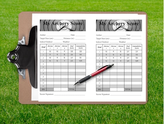 Carnet De Score Pour Tir à L’Arc – Petit Format, Nombreuses Pages, Pour Noter Points, Météo Et état Du Matériel – Idéal Pour Entraînements Et Compétitions – Portable 12,9 X 10 Cm