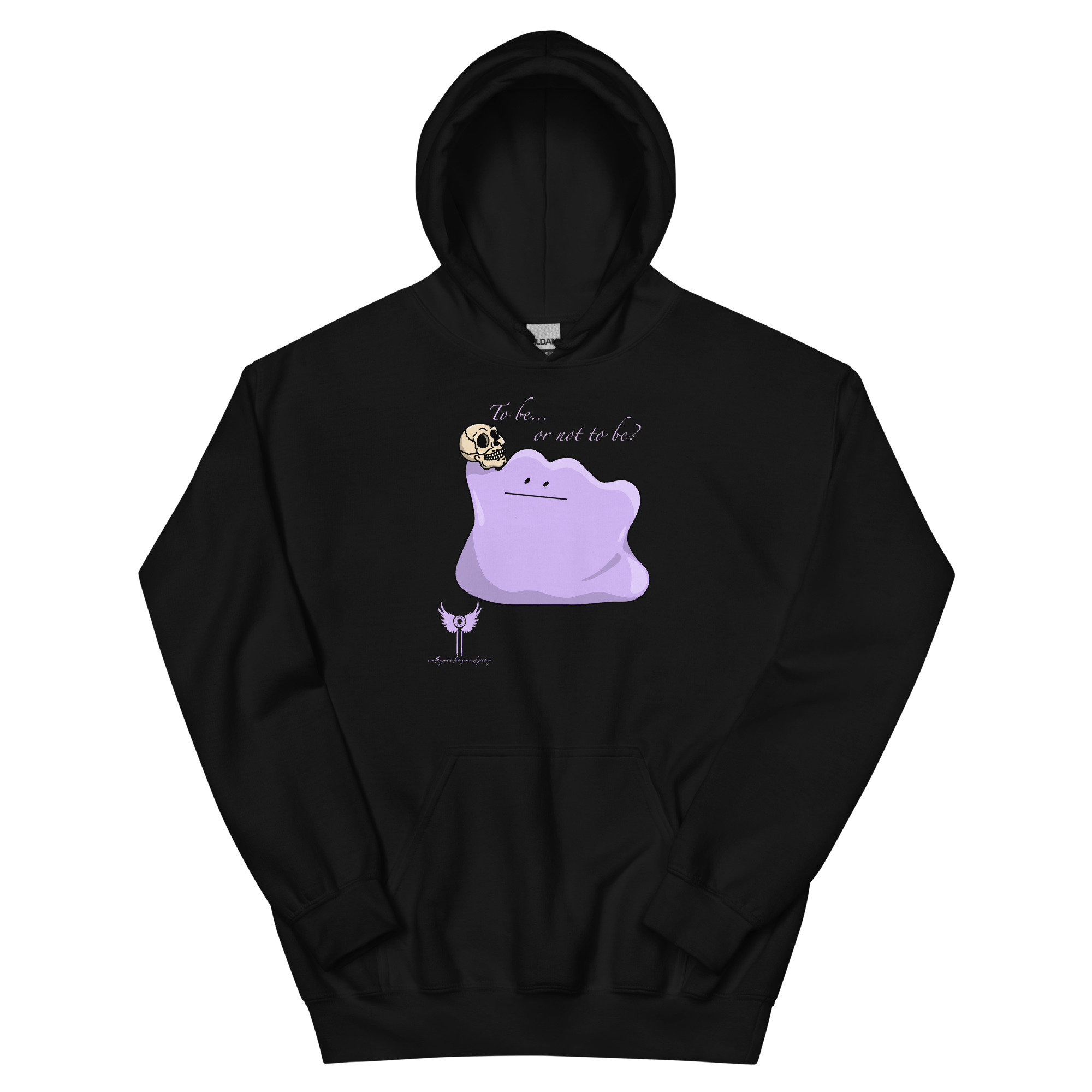 Pokémon Meets Shakespeare Unisex Hoodie, Men, Women, Black, White, Hooded  Sweatshirt, Sweatshirt, Custom, Ditto, Hamlet, Skull, Anime